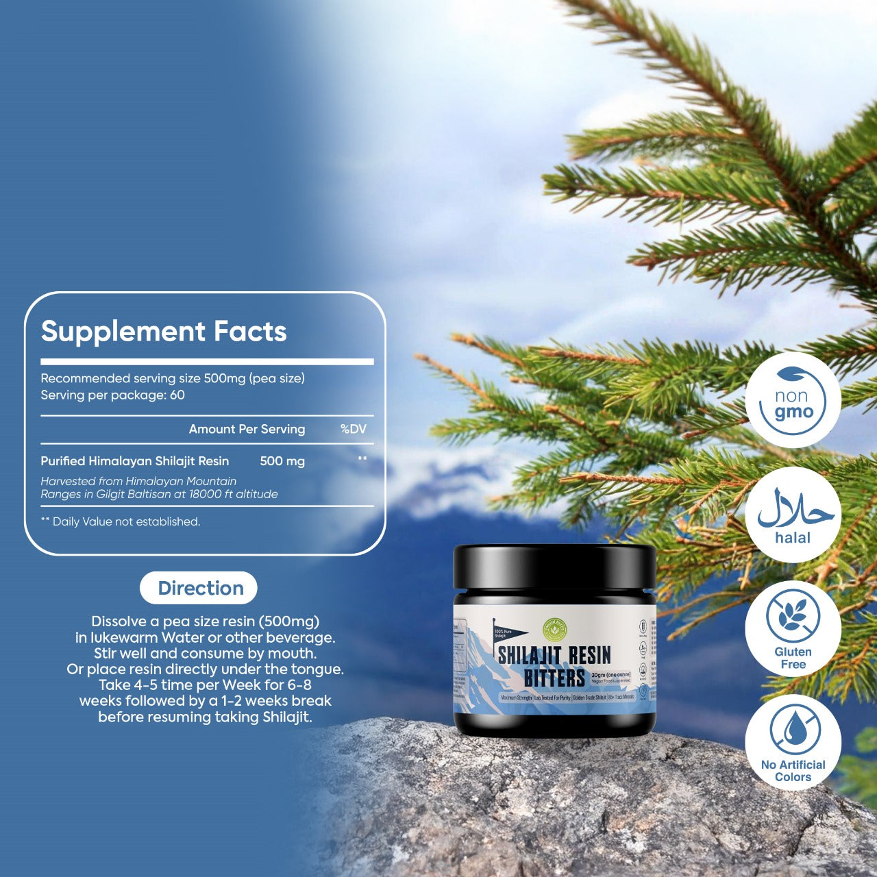 Yunani Herbs - Shilajit Resin Bitters