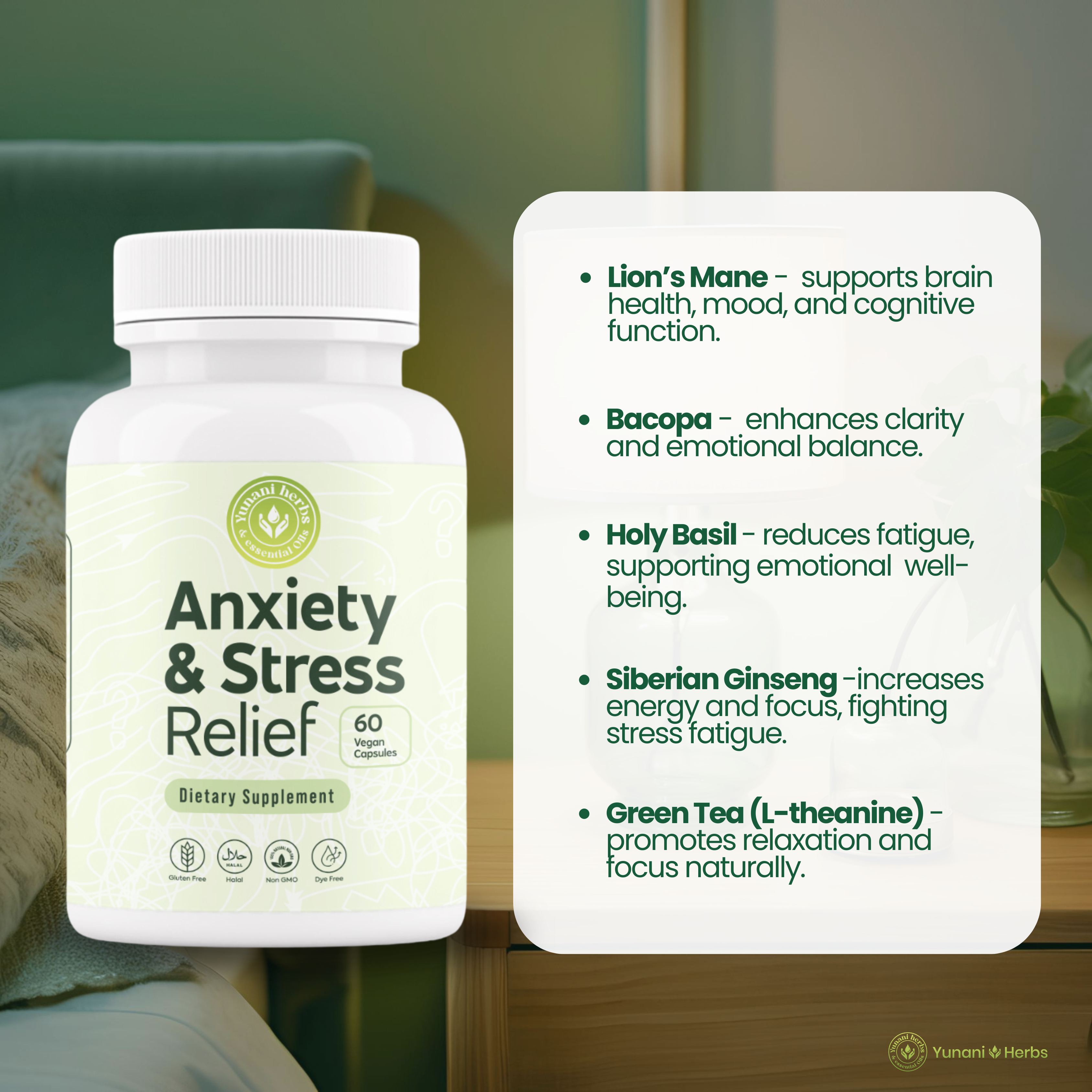 Yunani Herbs - Anxiety & Stress Relief