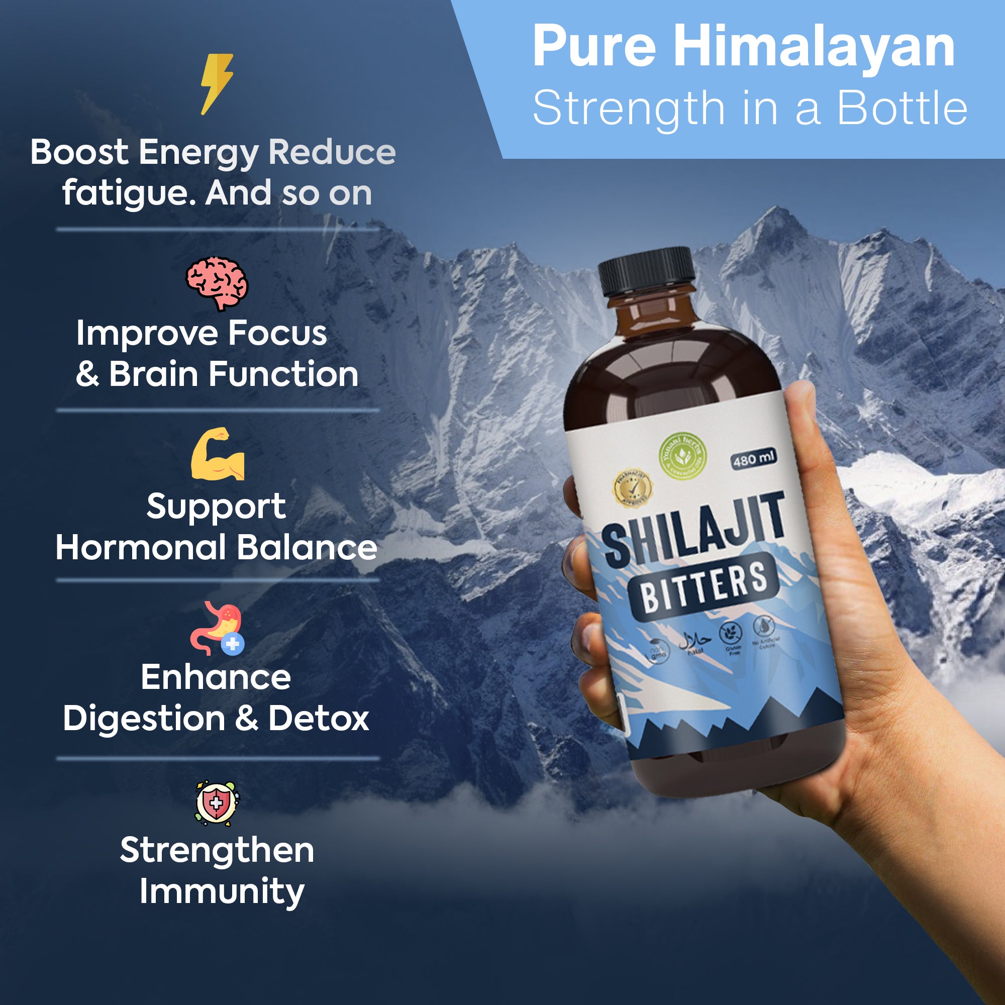Shilajit Bitters 480 mls
