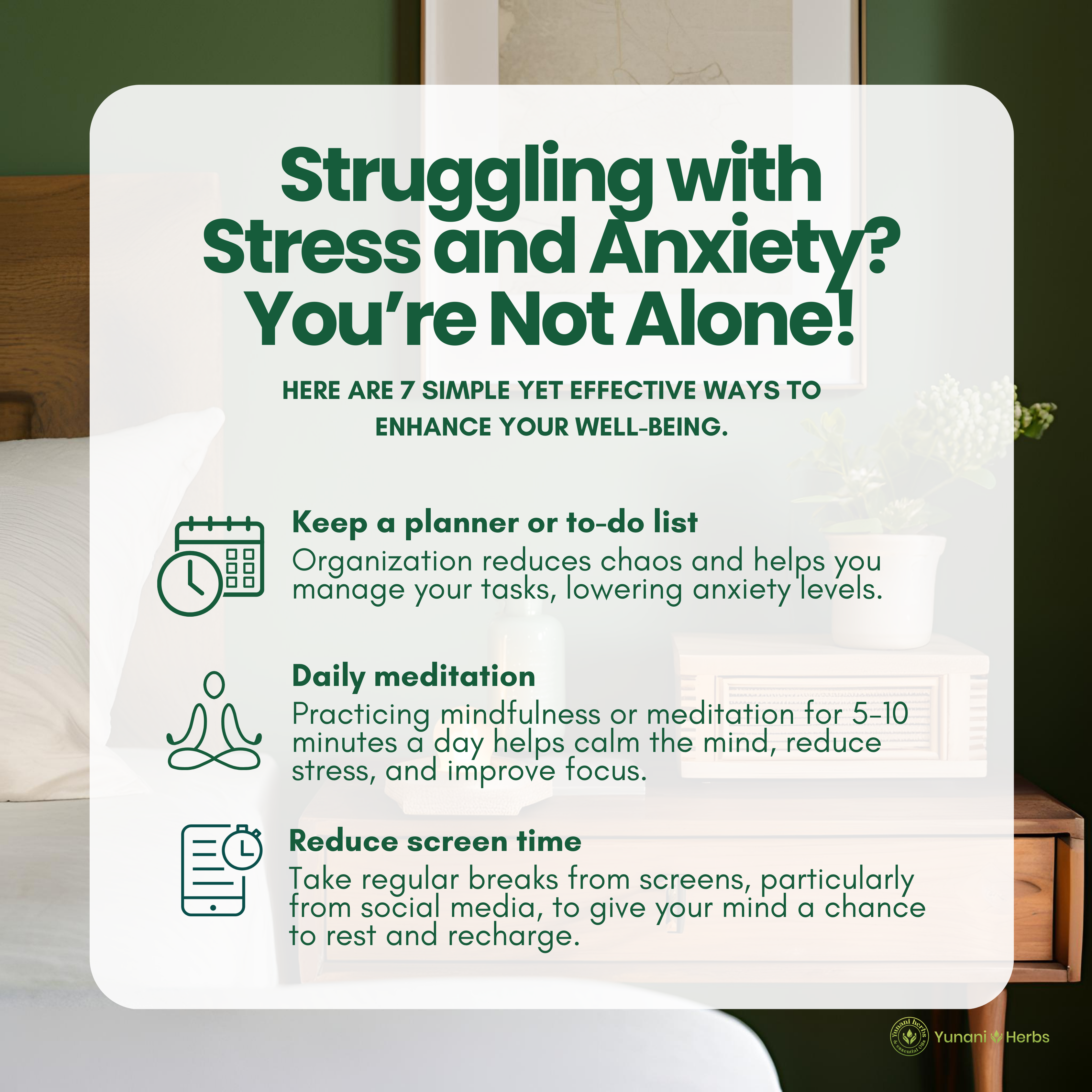 Yunani Herbs - Anxiety & Stress Relief