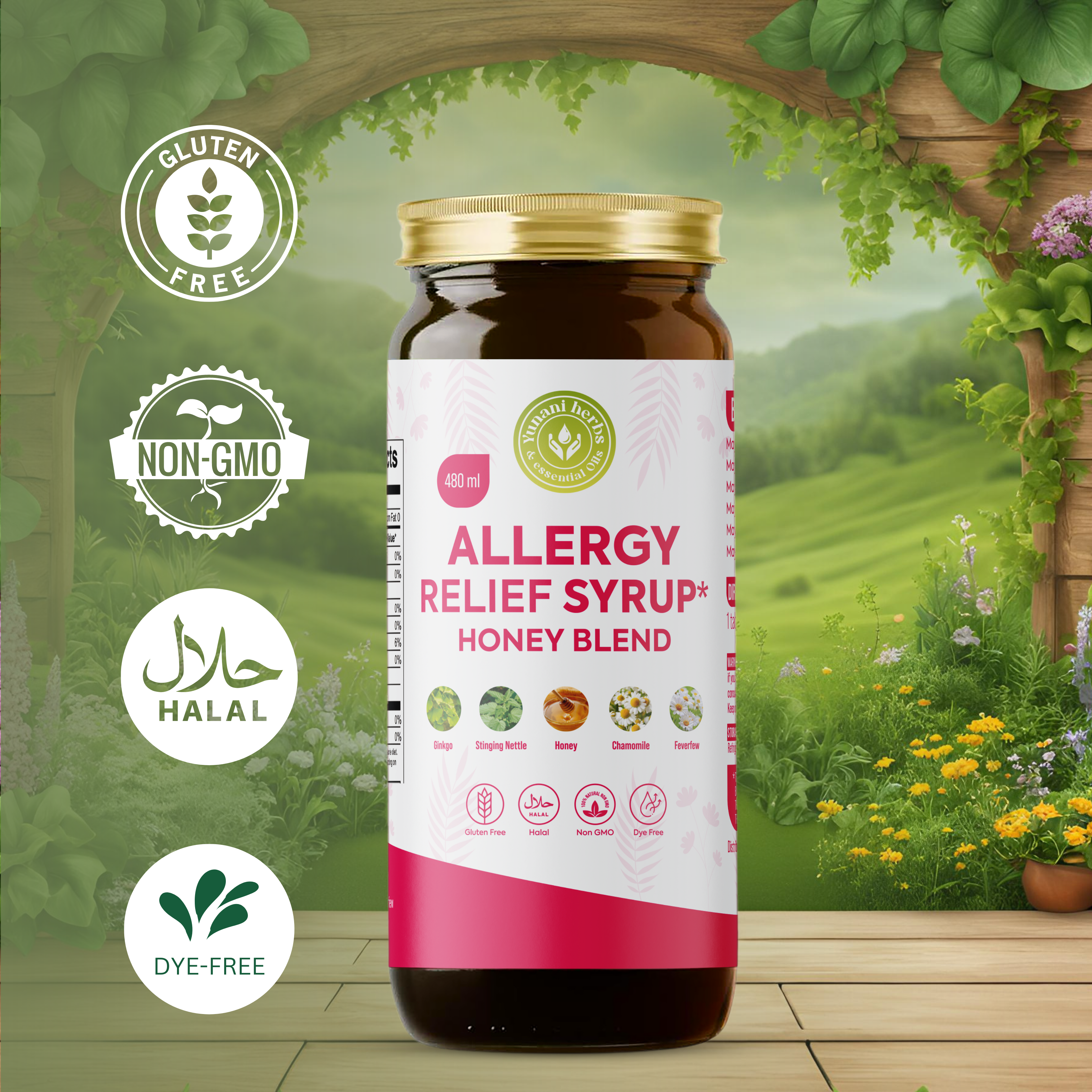 Yunani Herbs - Allergy Relief Syrup Honey Blend