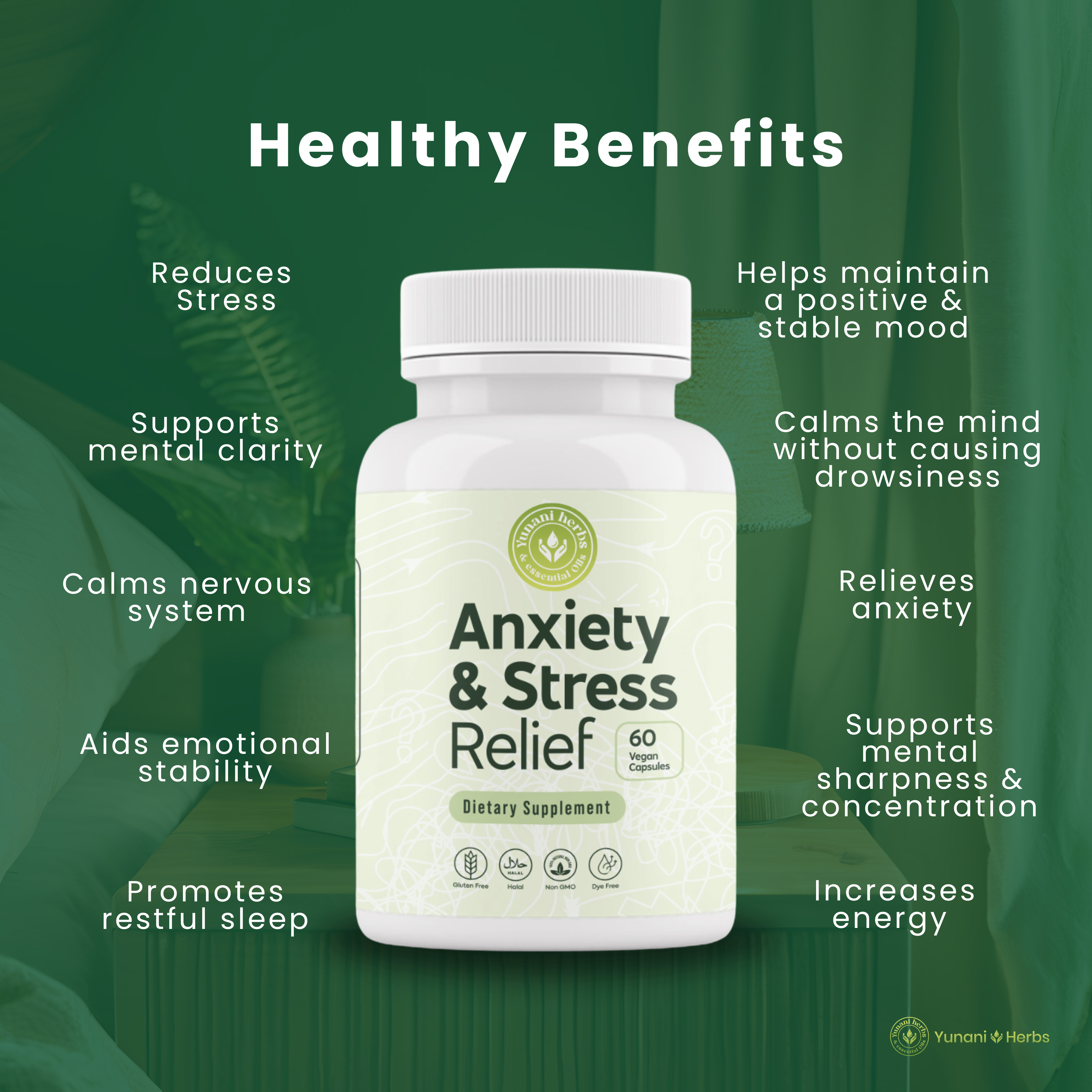 Yunani Herbs - Anxiety & Stress Relief