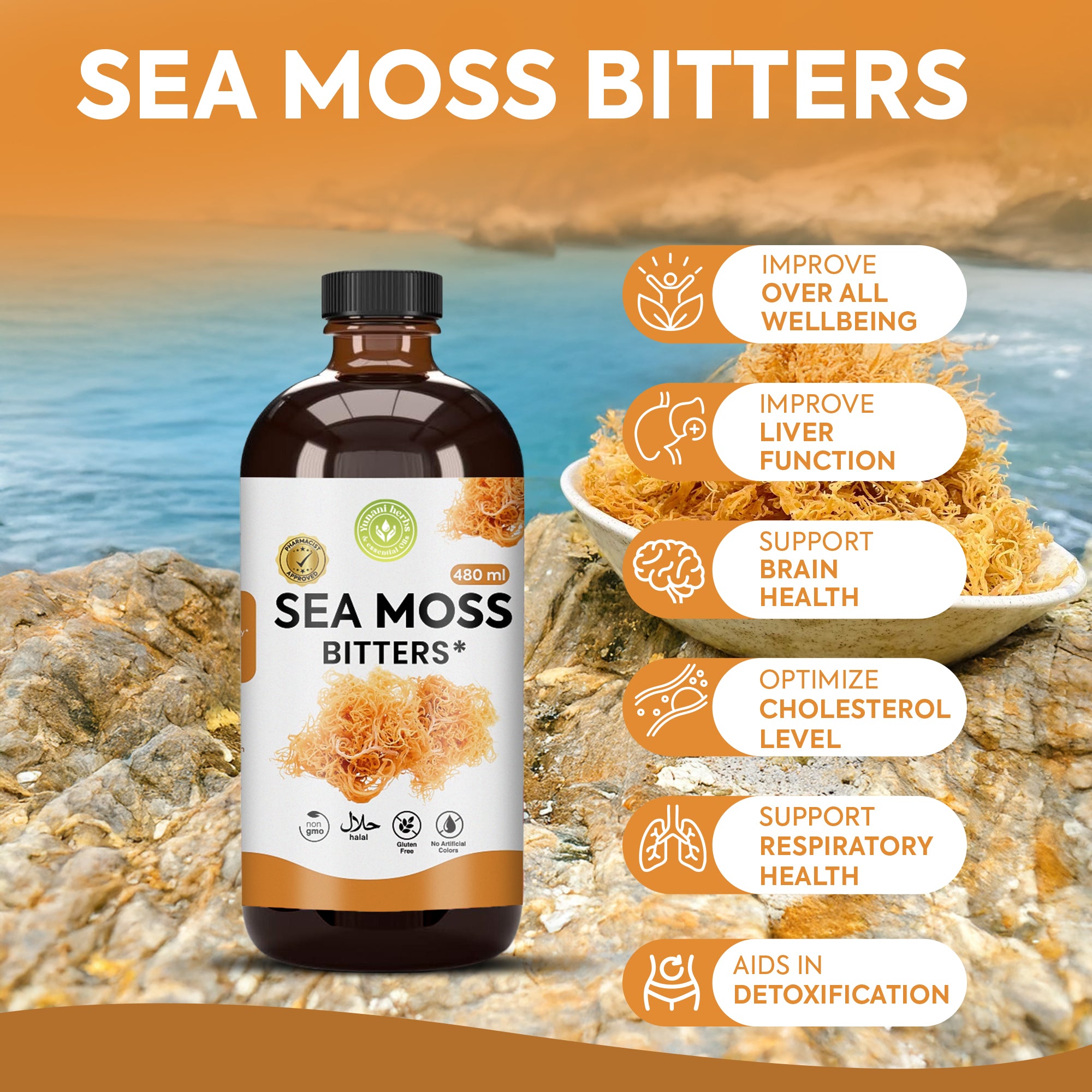 Sea Moss Bitters 480 mls