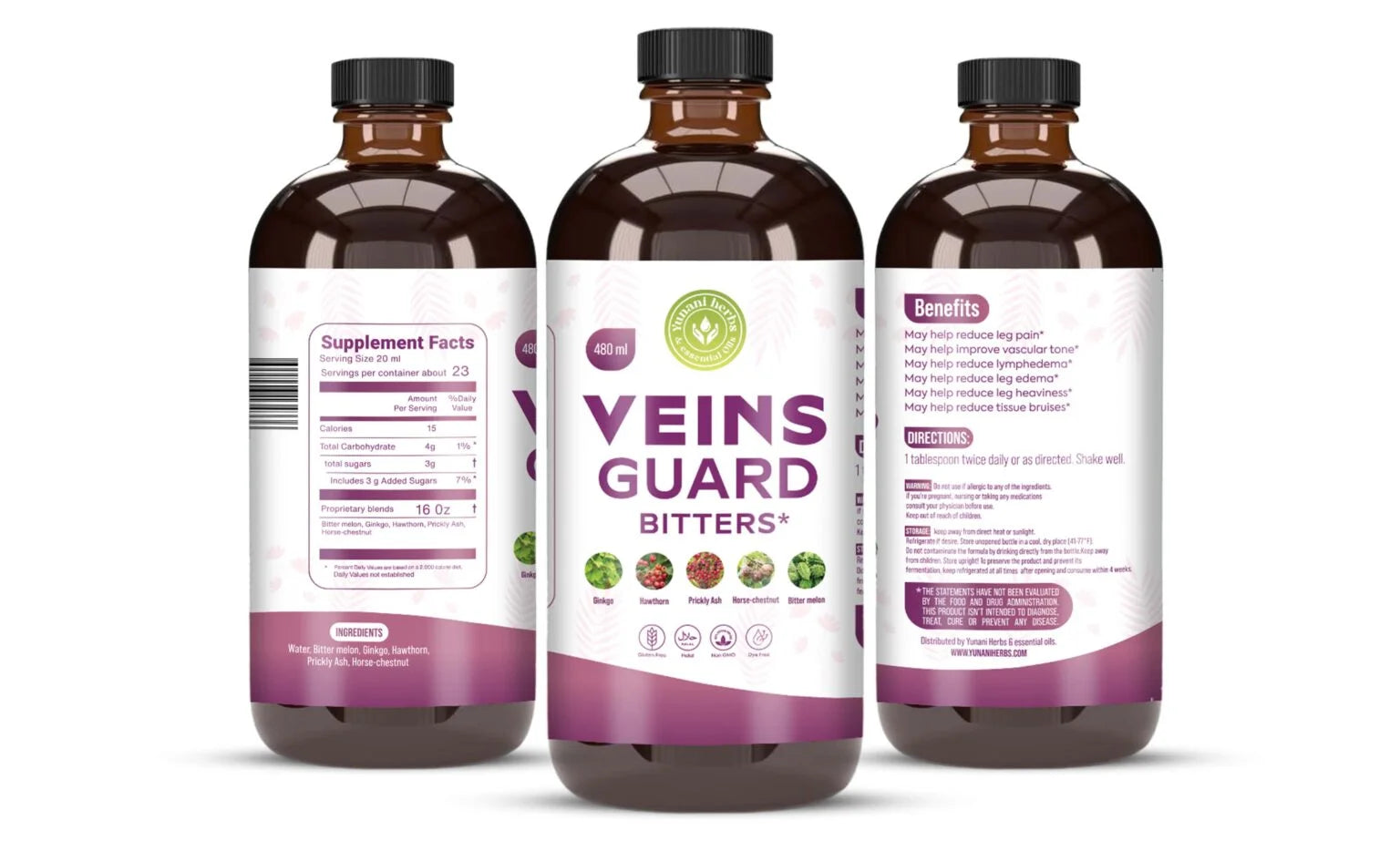 Yunani Herbs - Veins Guard Organic Drops