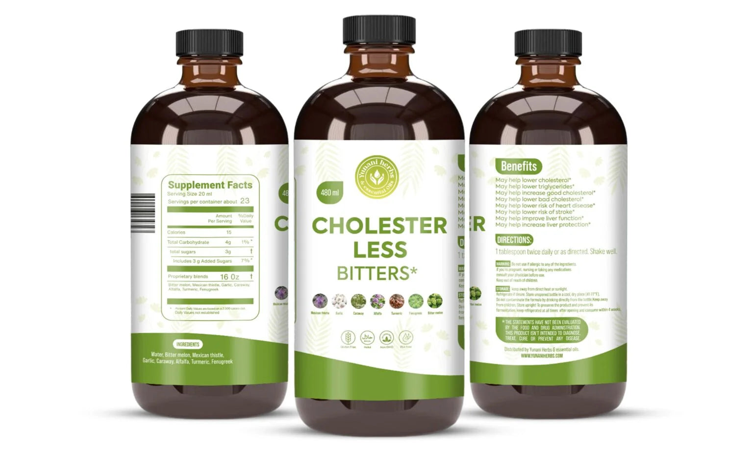 Yunani Herbs - Cholester Less Herbal Drops