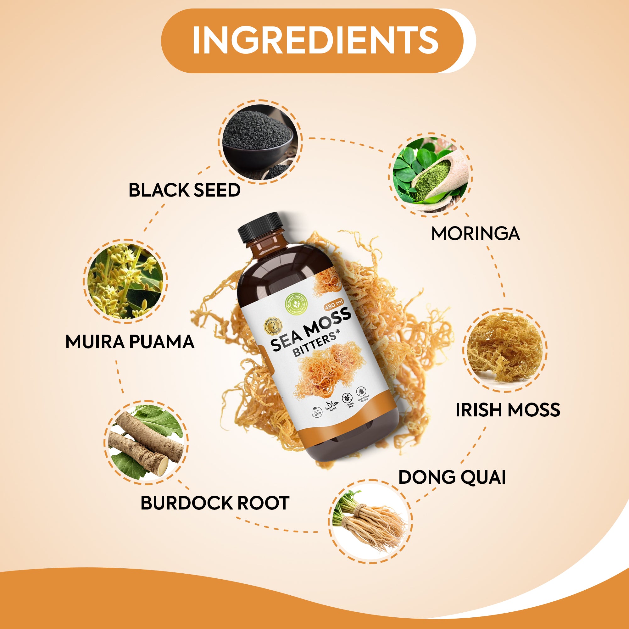 Sea Moss Bitters 480 mls