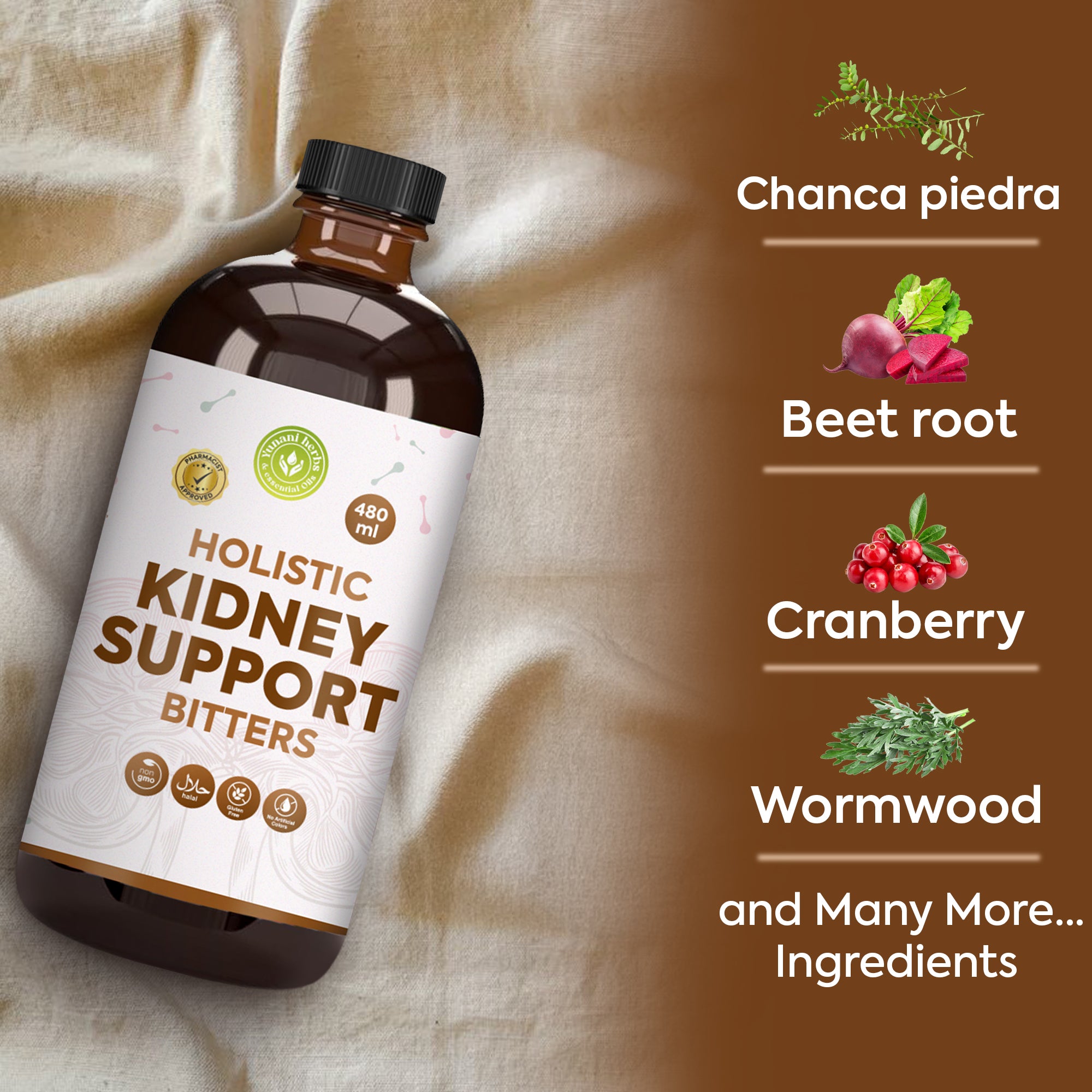 Holistic Kidney support Bitters 480 mls