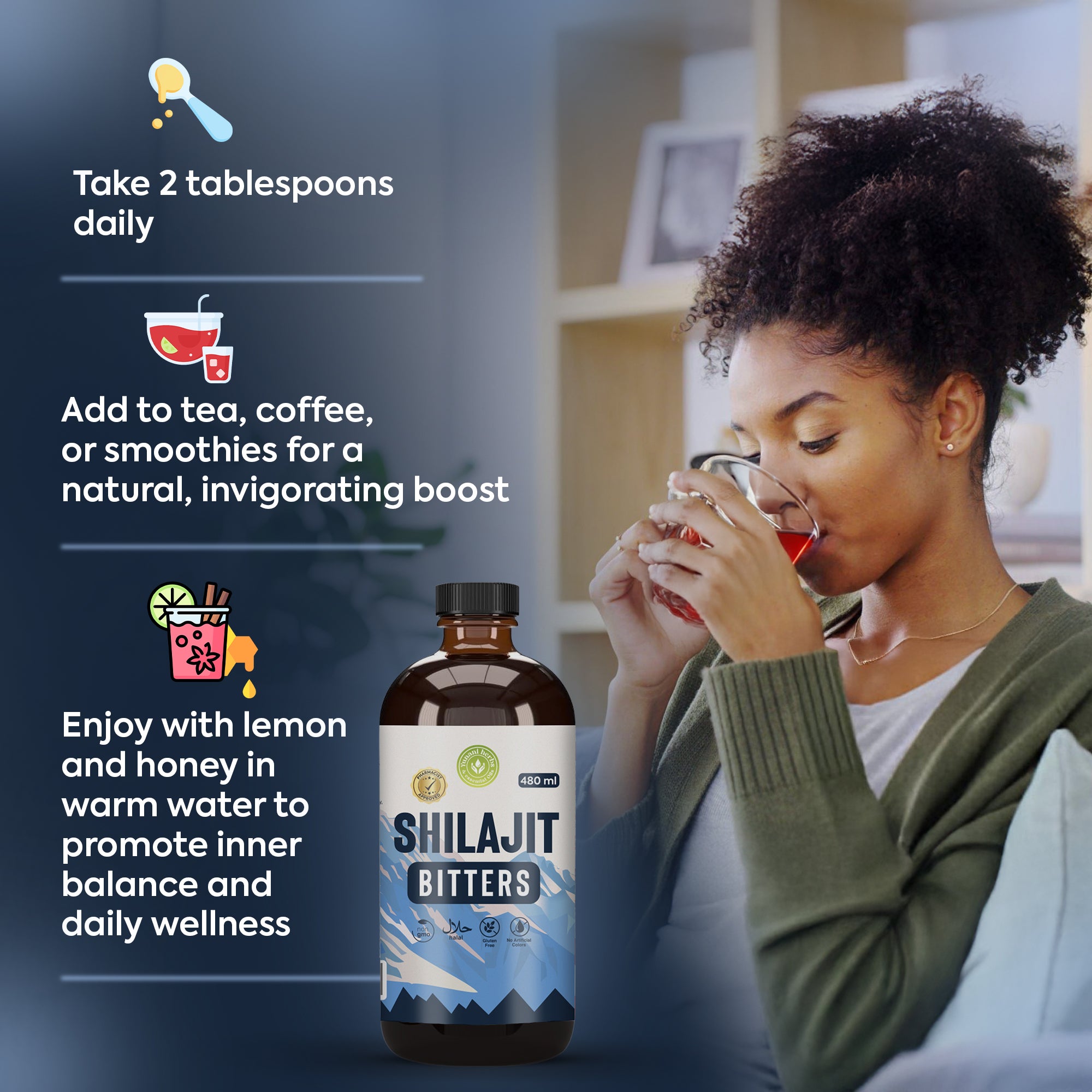Shilajit Bitters 480 mls