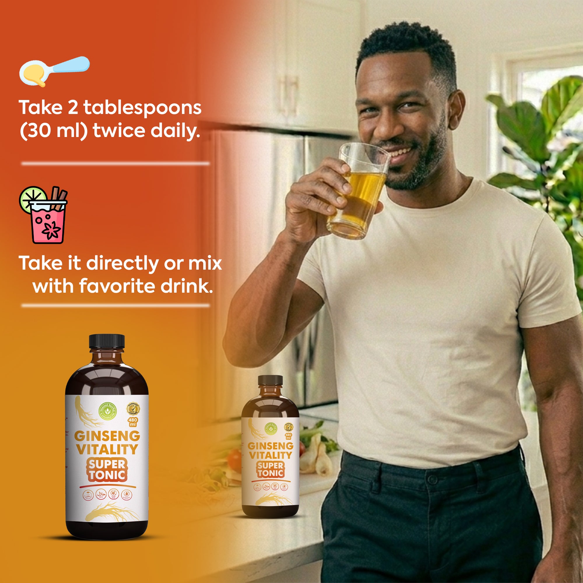 Ginseng Vitality Super Tonic 480 mls