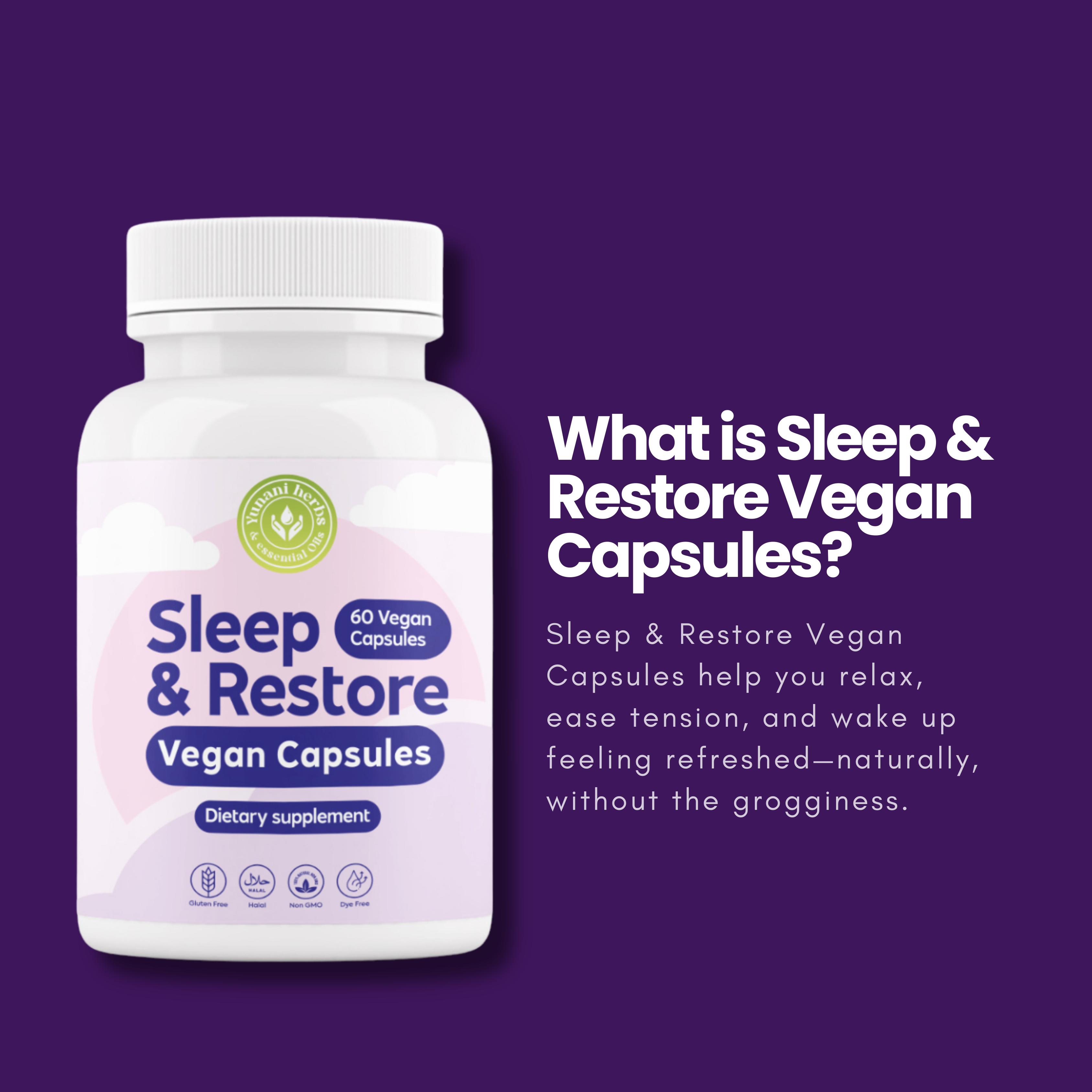 Sleep & Restore 60 vegan capsules