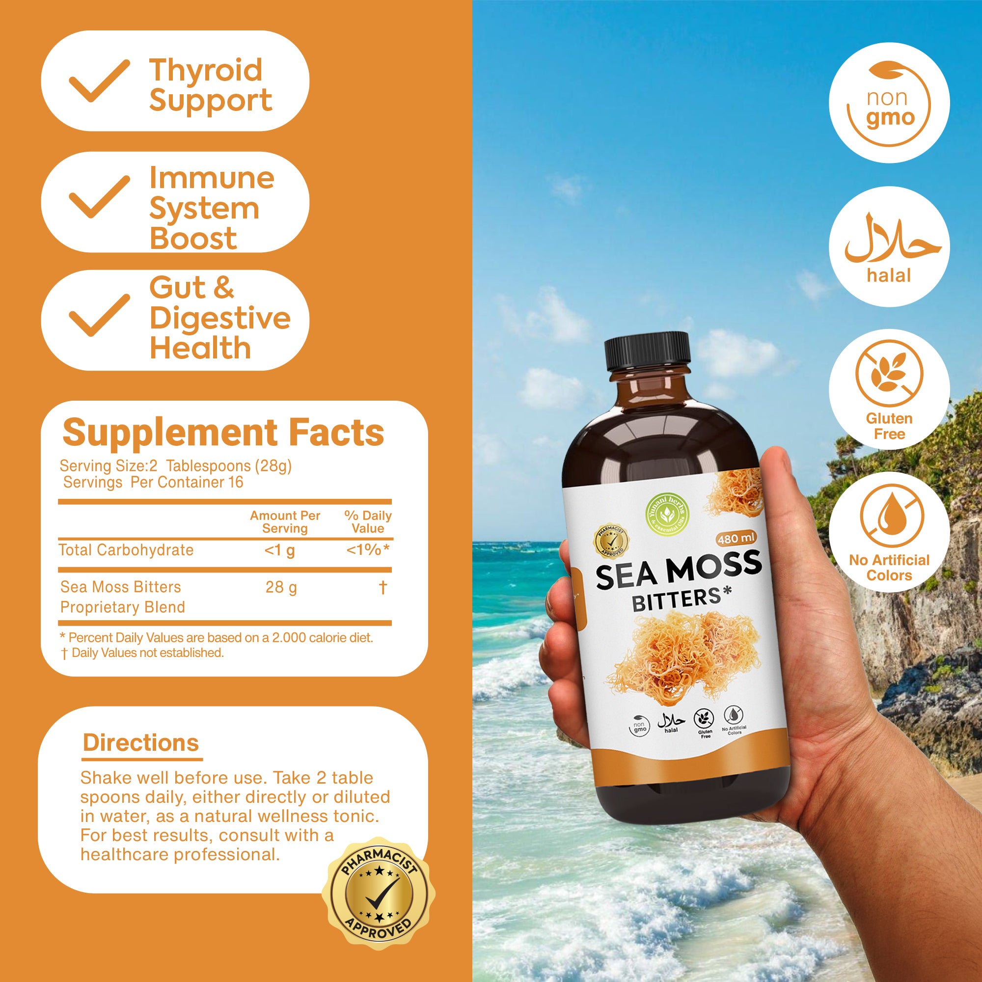 Sea Moss Bitters 480 mls