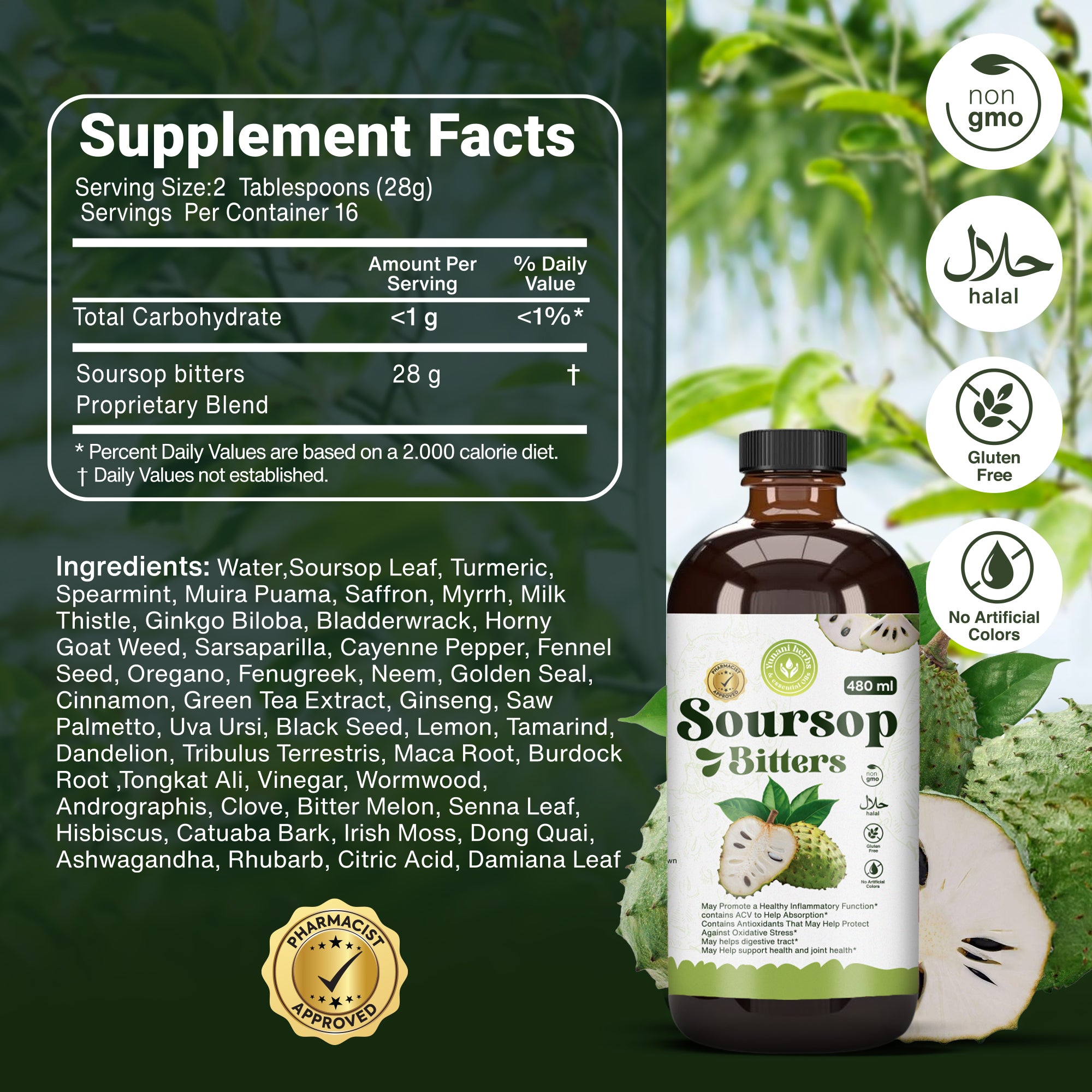 Soursop Bitters 480 mls