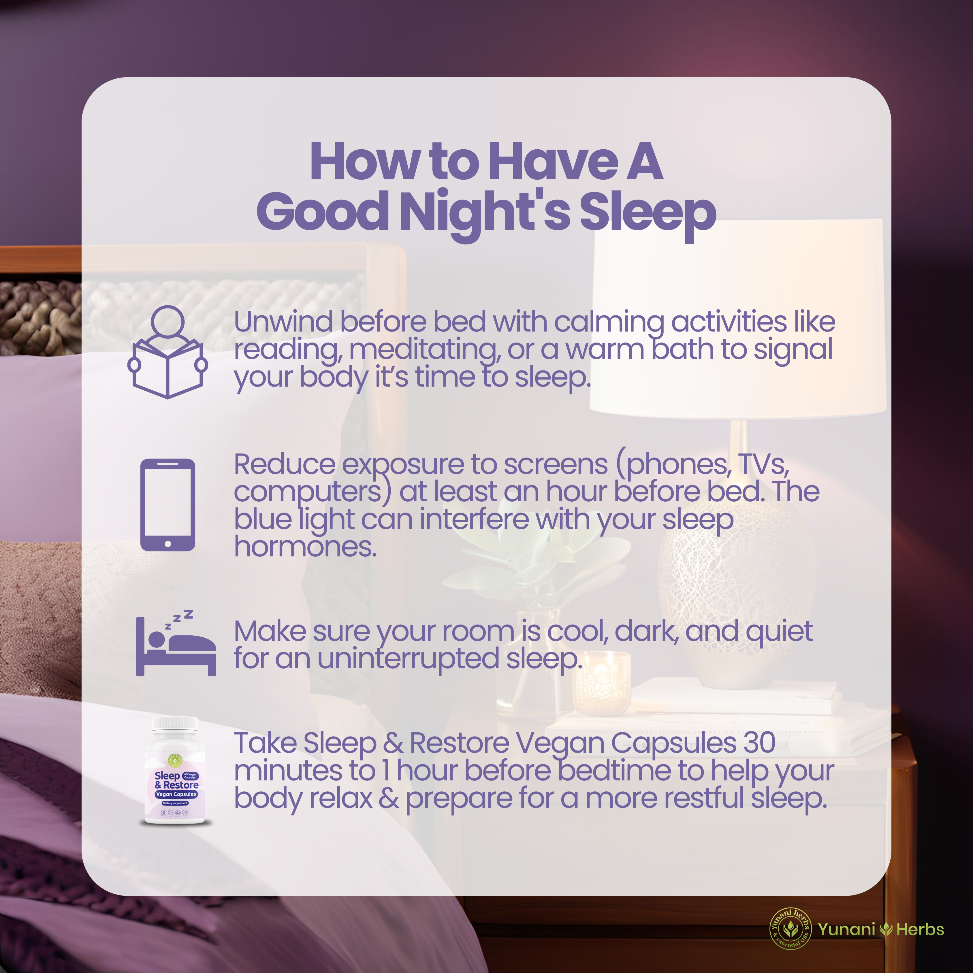 Sleep & Restore 60 vegan capsules