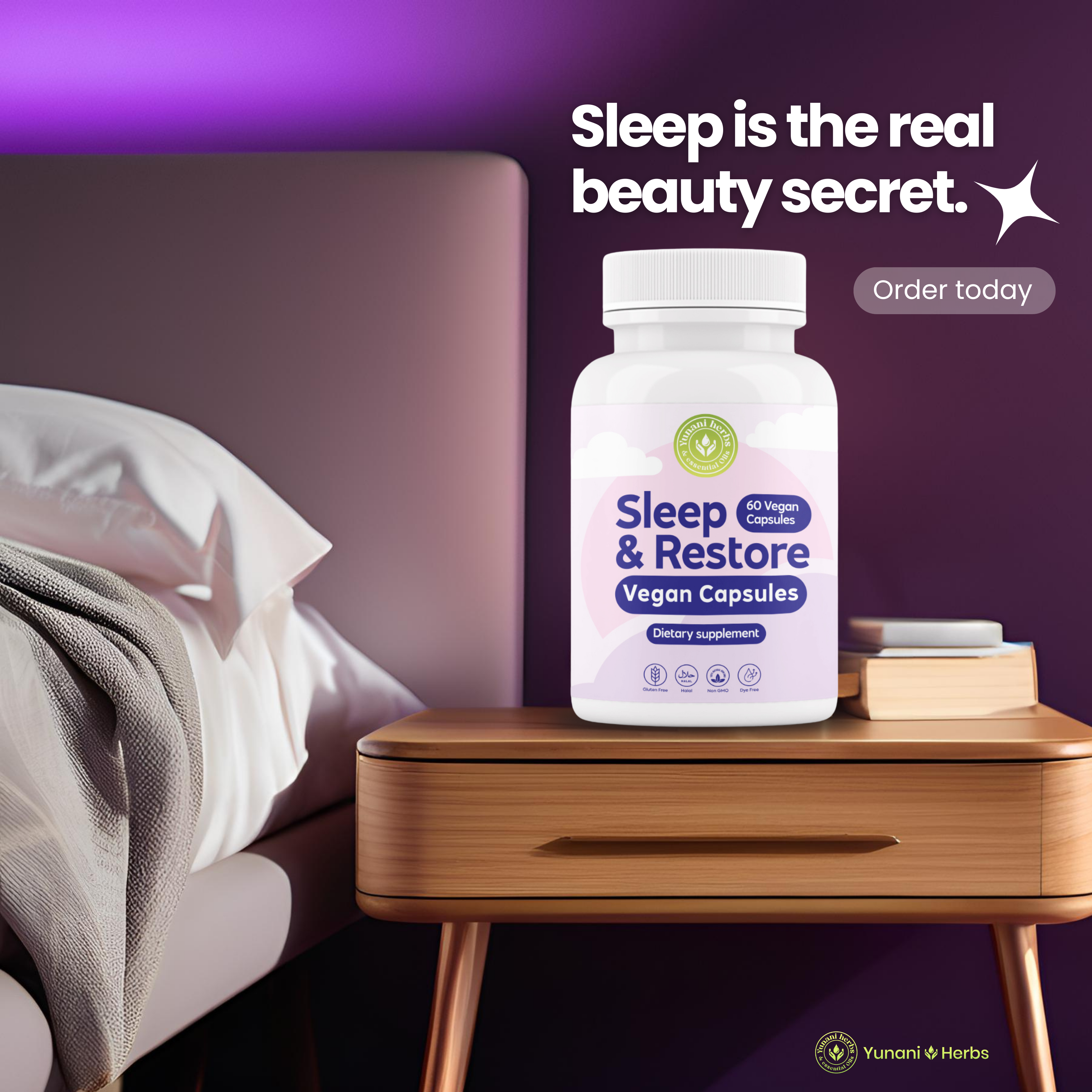 Sleep & Restore 60 vegan capsules