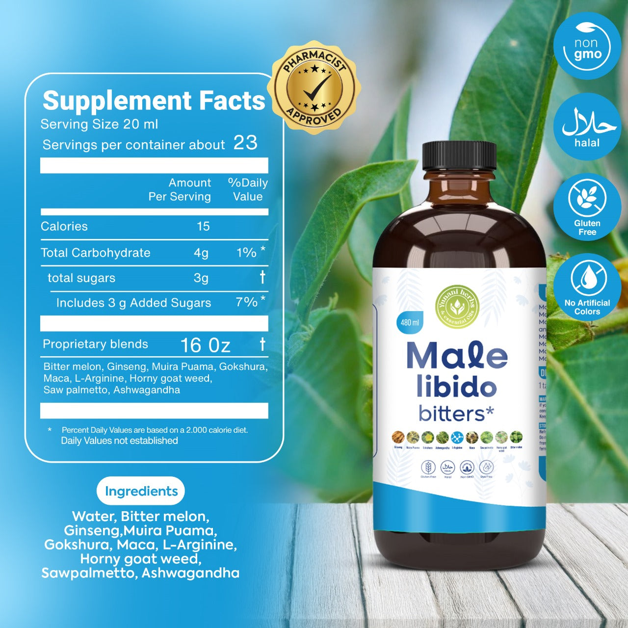 Yunani Herbs - Male Libido Bitters