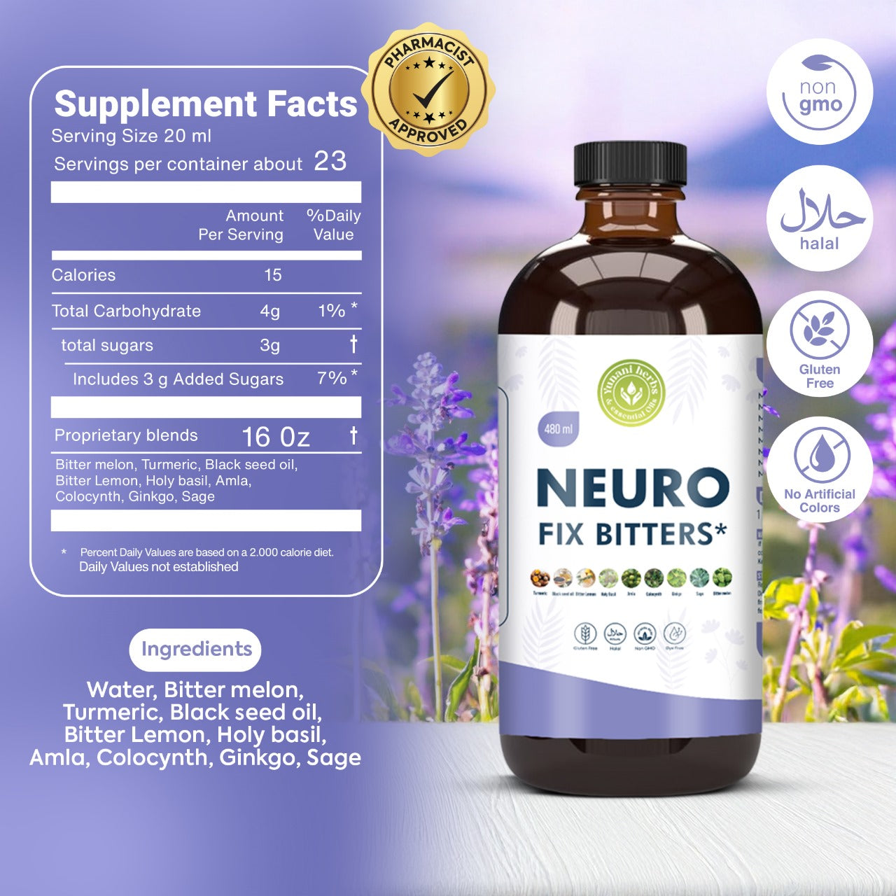 Yunani Herbs - Neuro Fix Bitters