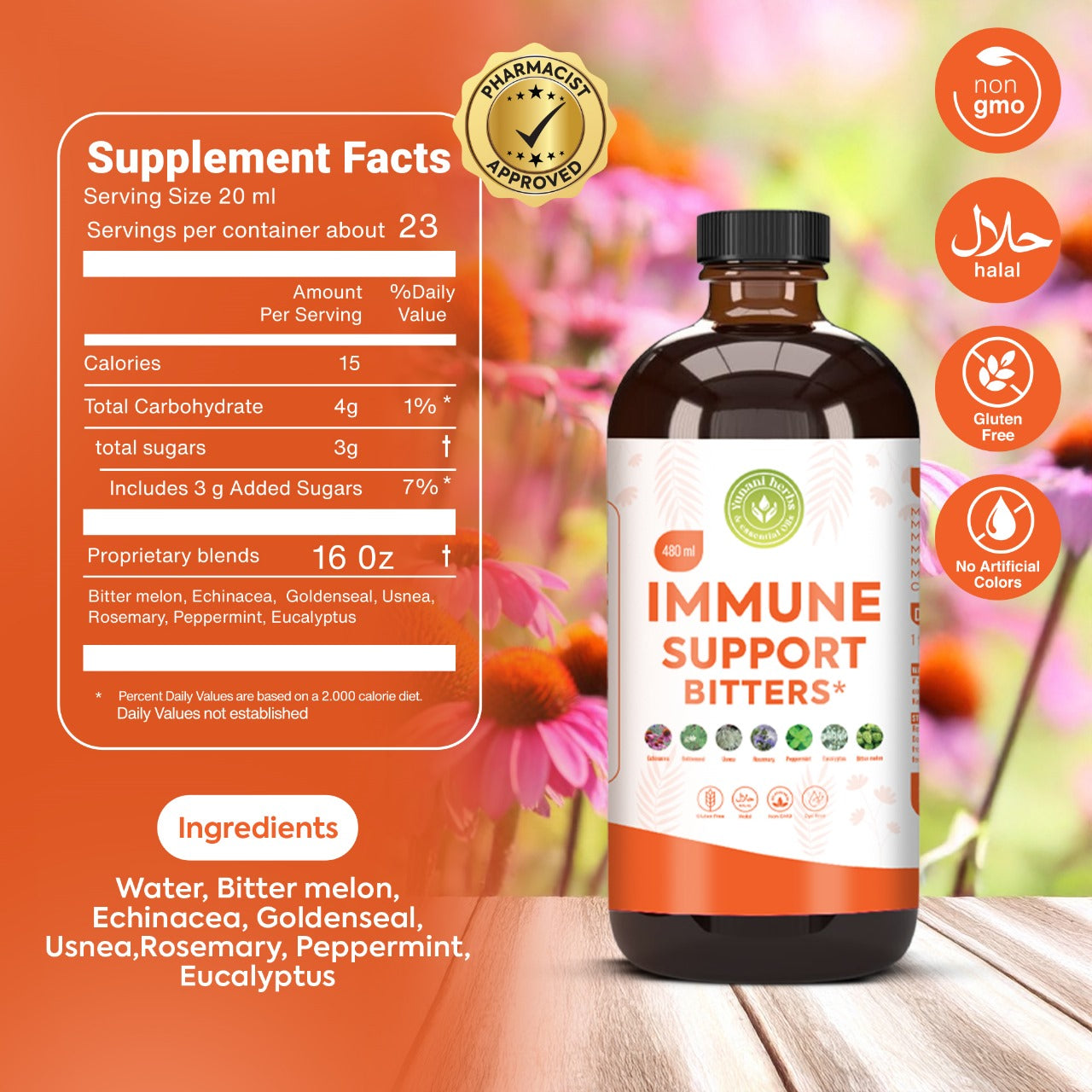 Yunani Herbs - Immune Support Bitters