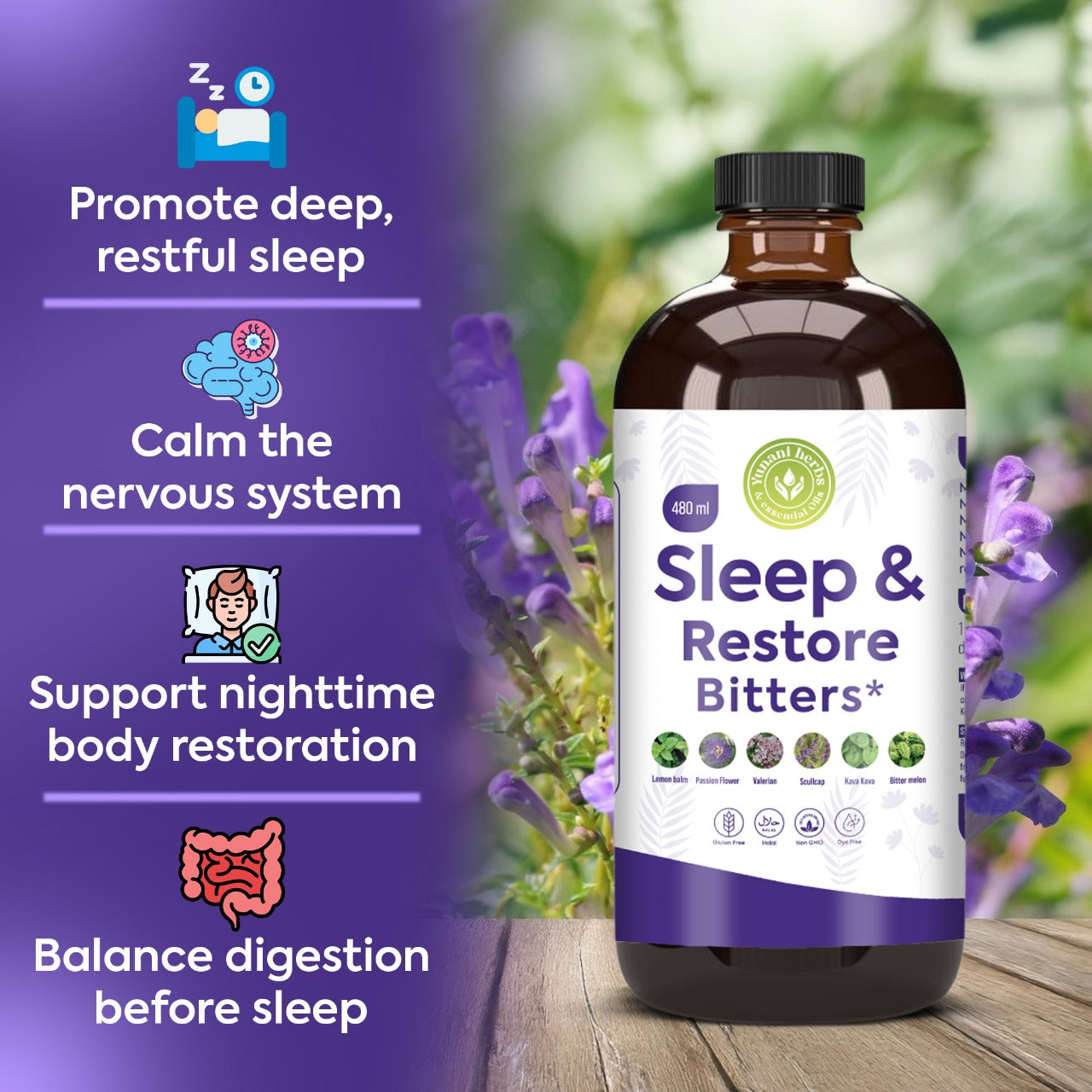 Yunani Herbs - Sleep & Restore Bitters