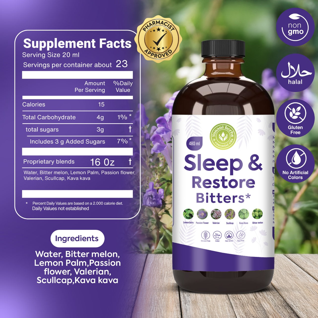 Yunani Herbs - Sleep & Restore Bitters