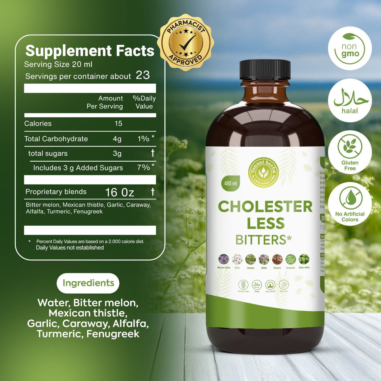 Yunani Herbs - Cholester Less Bitters