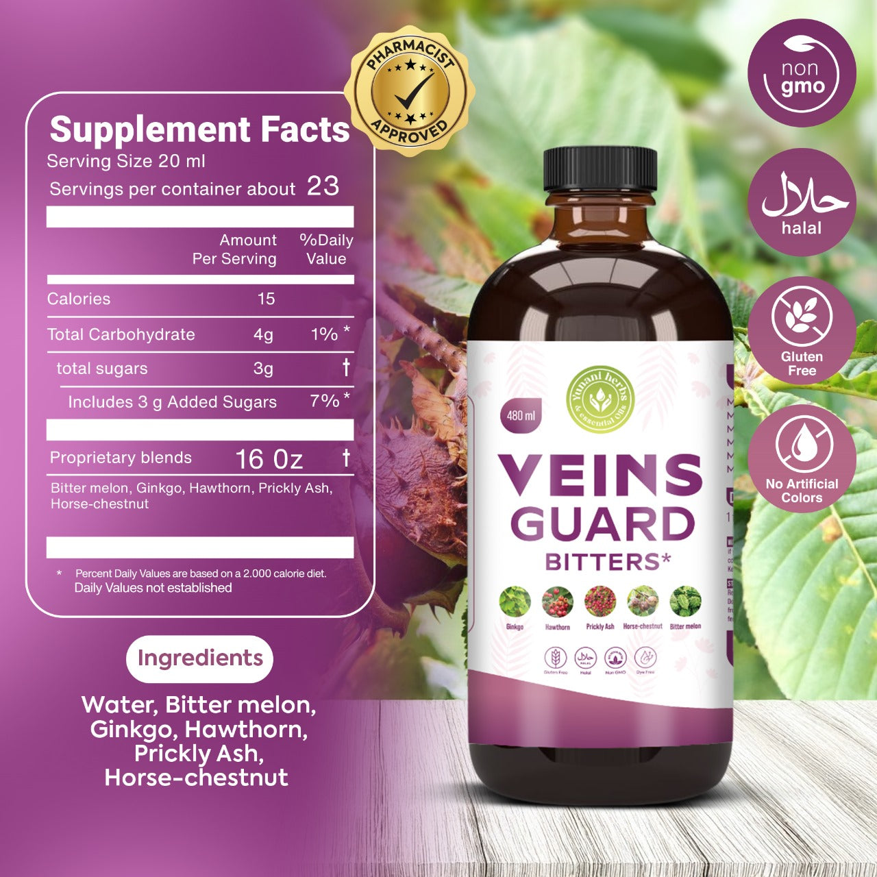 Yunani Herbs - Veins Guard Bitters