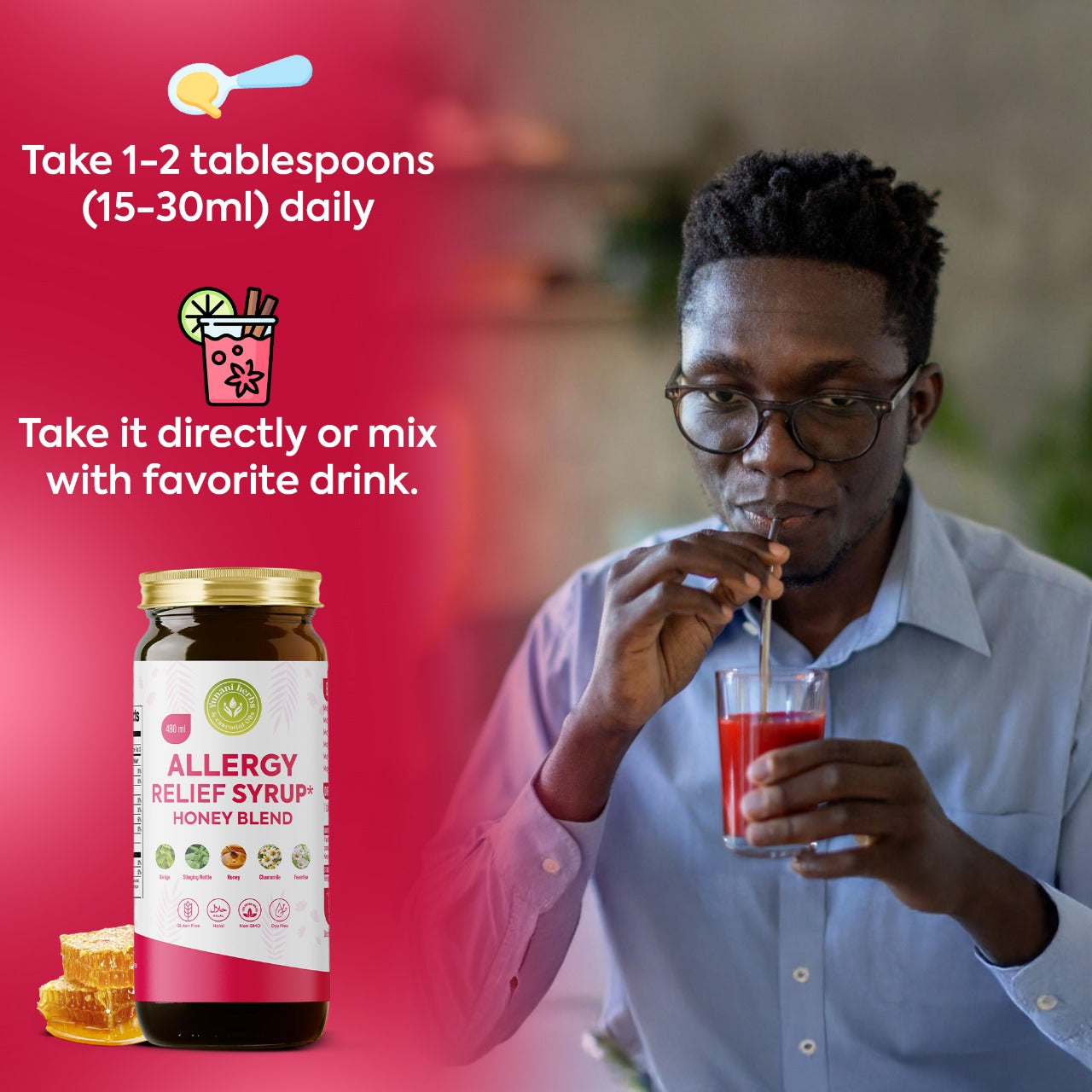 Yunani Herbs - Allergy Relief Syrup Honey Blend