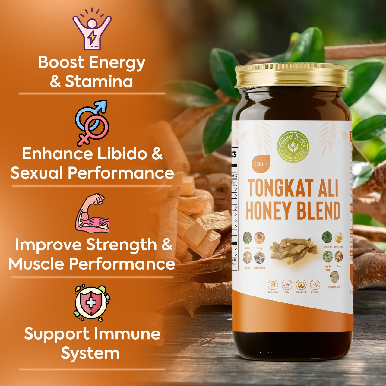 Yunani Herbs - Tongkat Ali Honey Blend