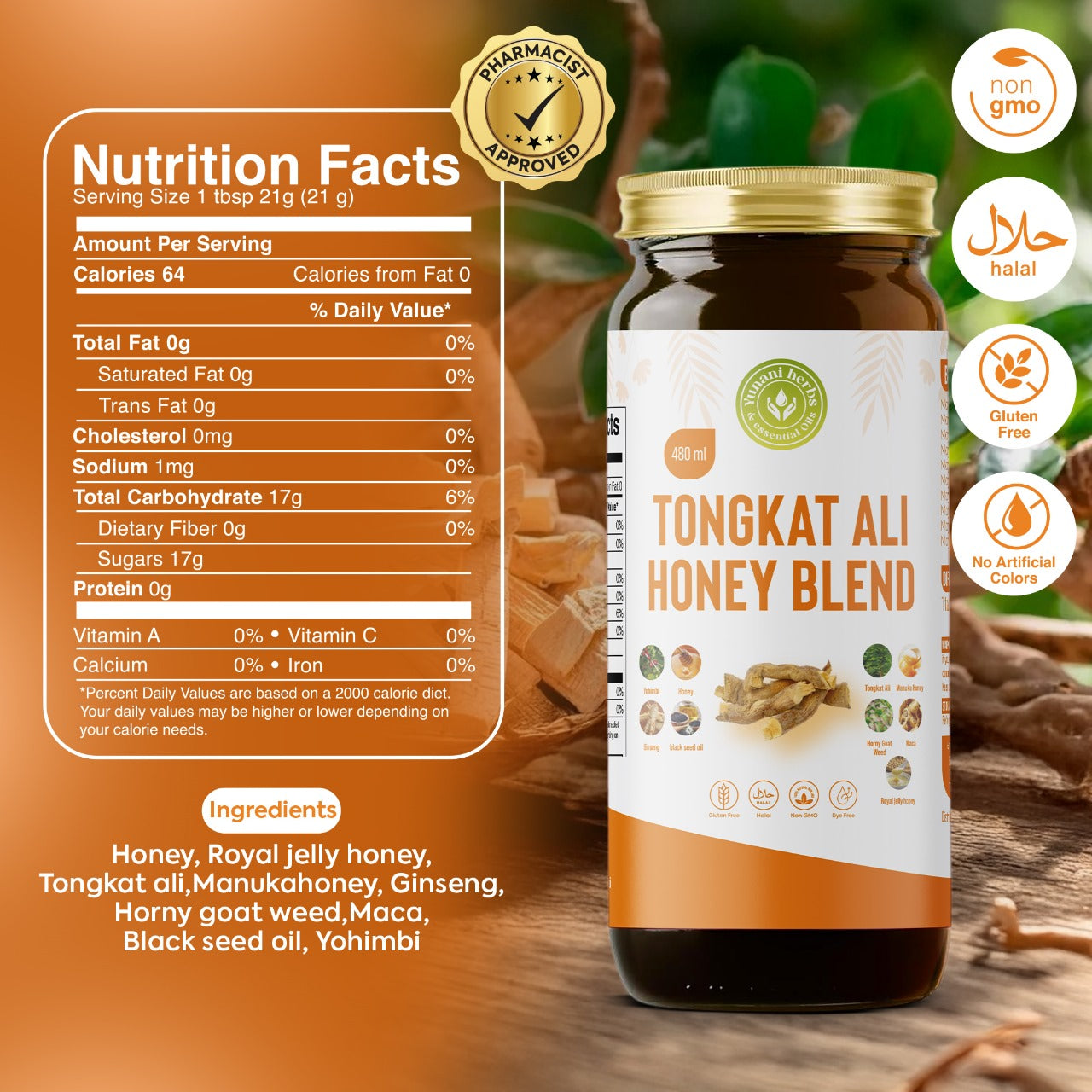 Yunani Herbs - Tongkat Ali Honey Blend