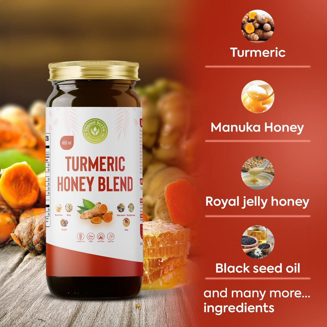 Yunani Turmeric Honey Blend