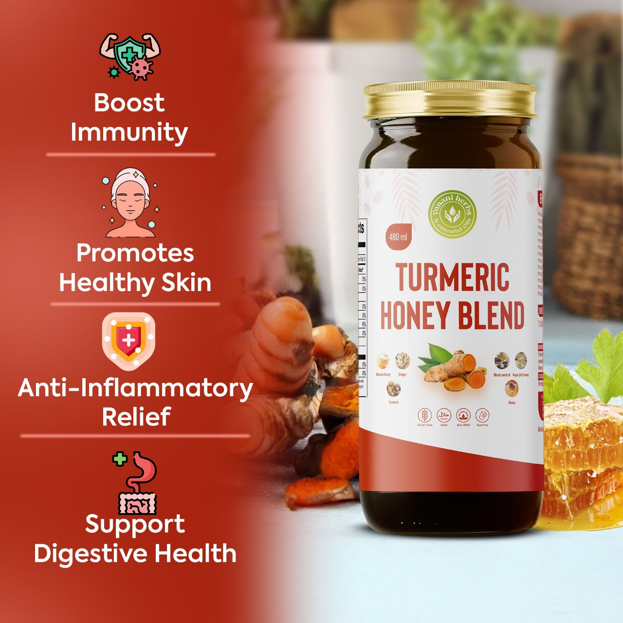 Yunani Turmeric Honey Blend