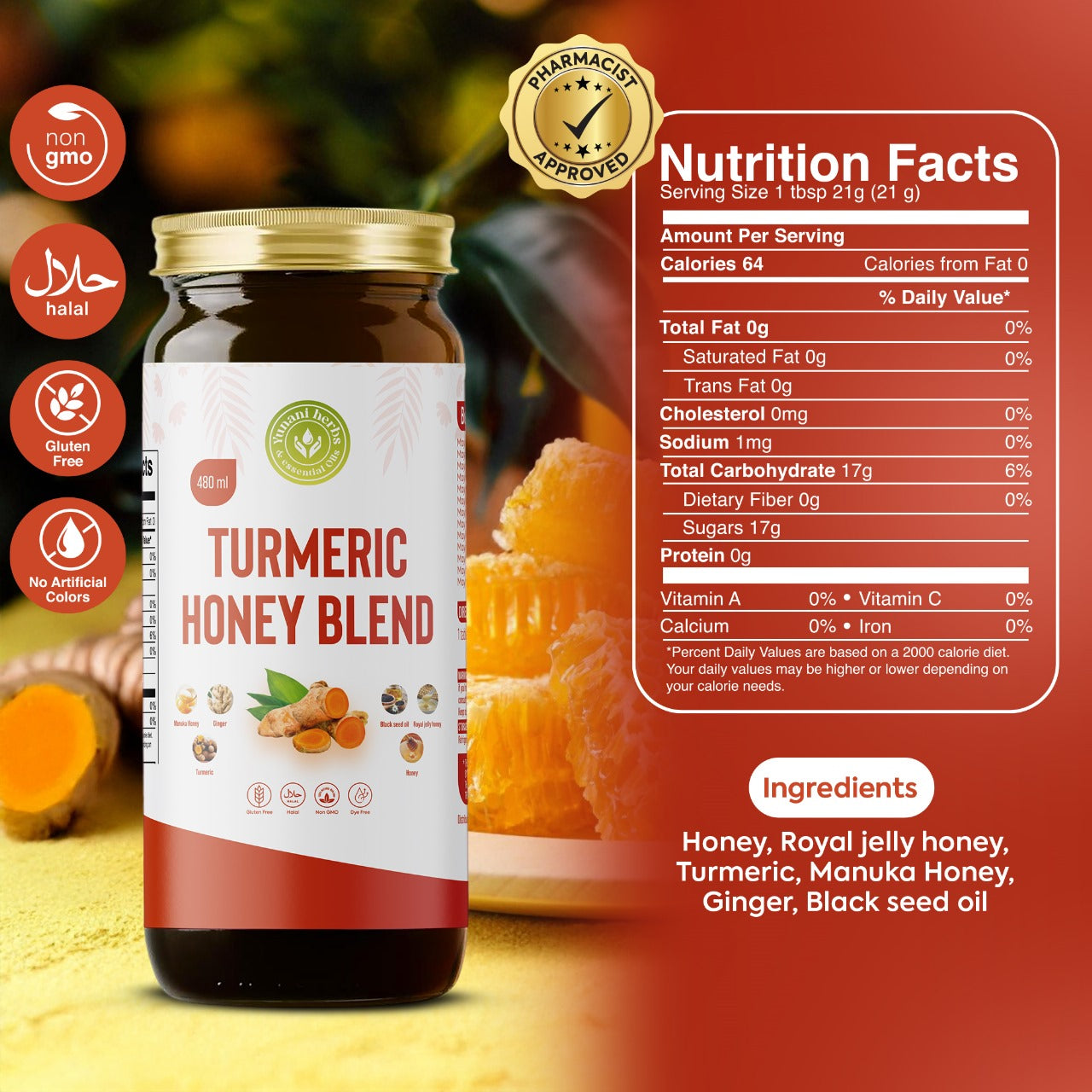 Yunani Turmeric Honey Blend
