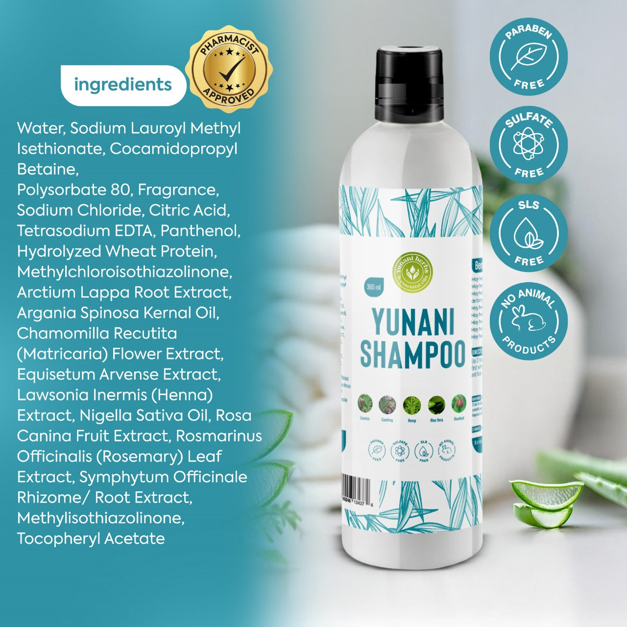 Yunani Shampoo Complete Herbal Solution