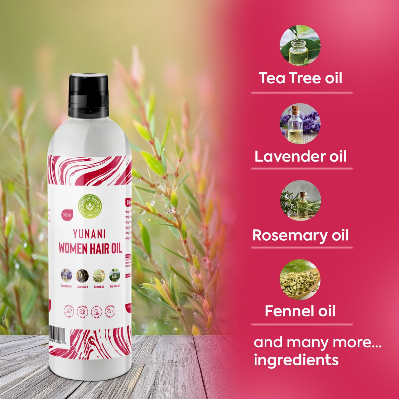 Yunani Women's Hair Oil