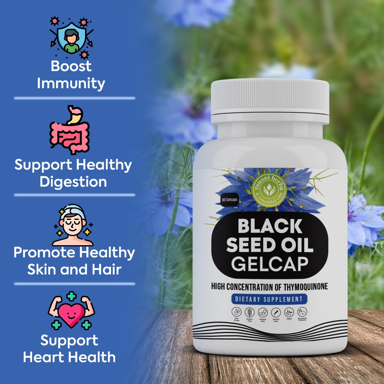Black Seed Oil Gelcaps - 500mg