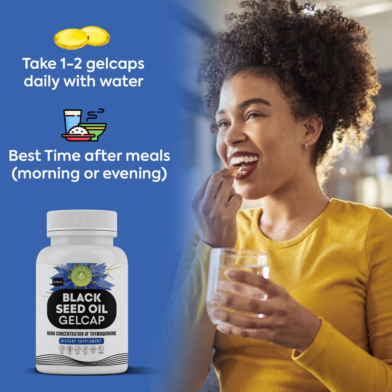 Black Seed Oil Gelcaps - 500mg