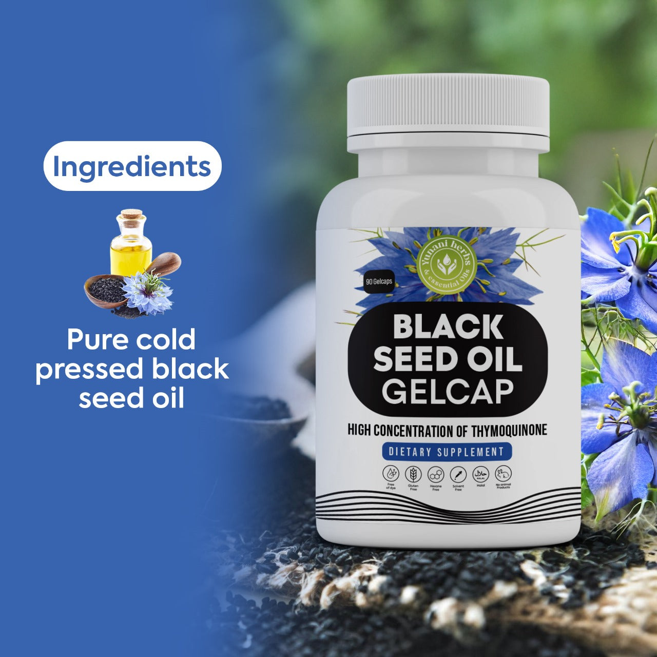 Black Seed Oil Gelcaps - 500mg