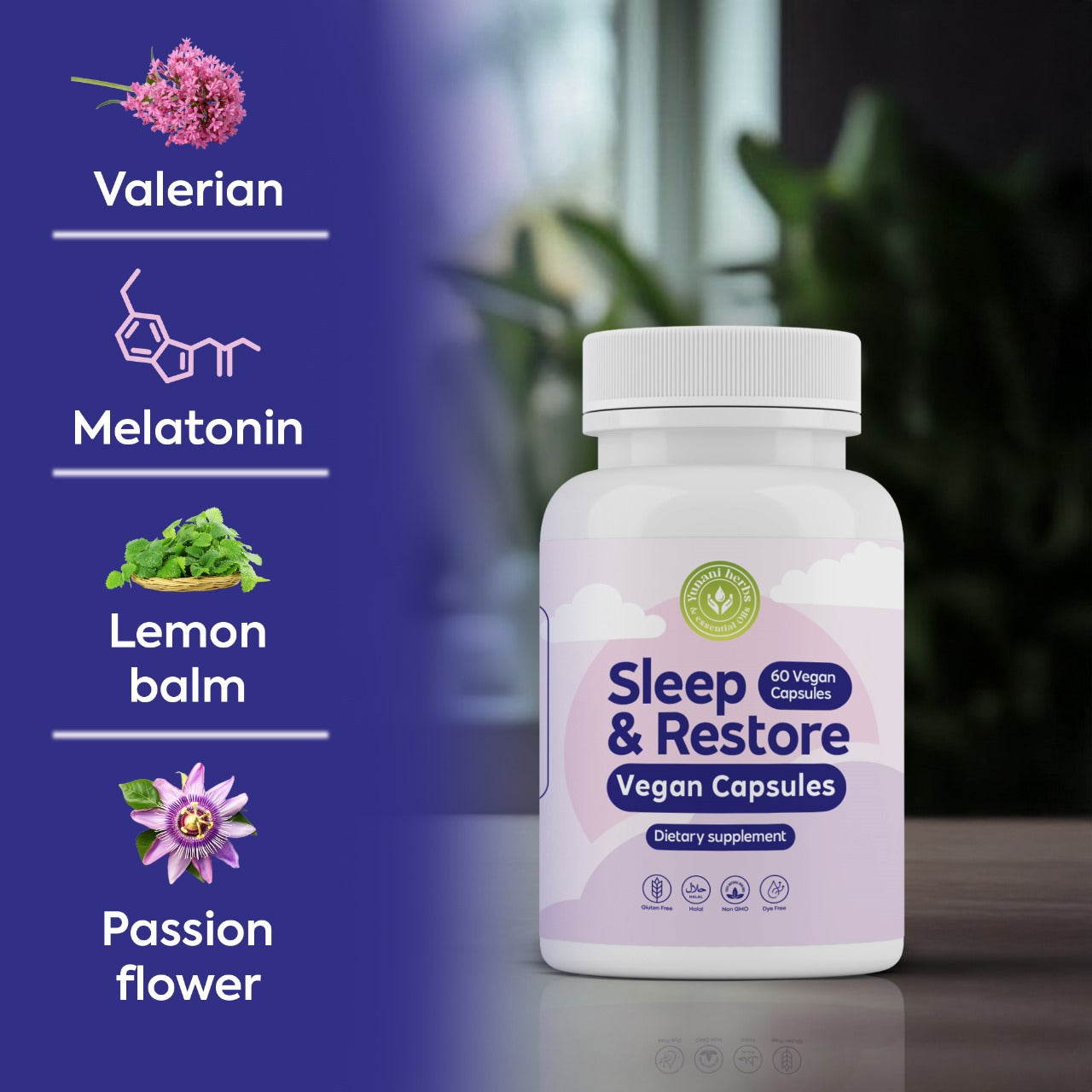 Sleep & Restore 60 vegan capsules