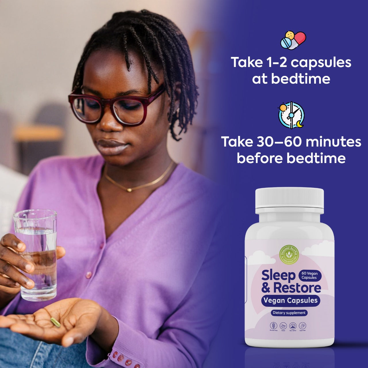Sleep & Restore 60 vegan capsules