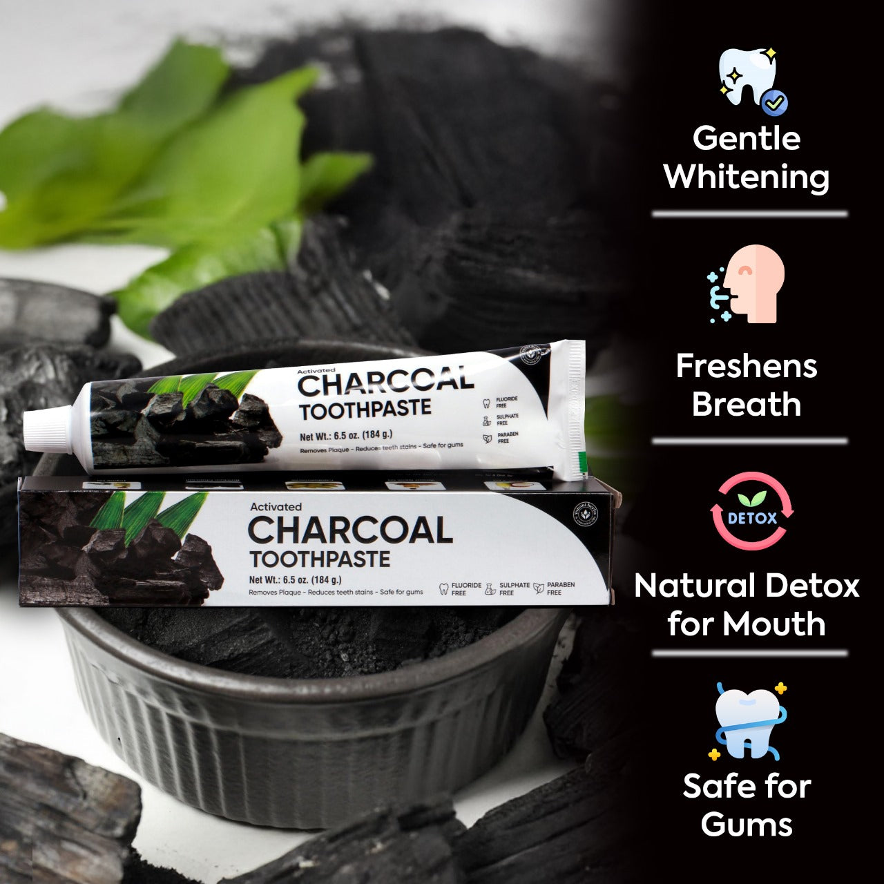 Yunani Herbs - Activated Charcoal Toothpaste