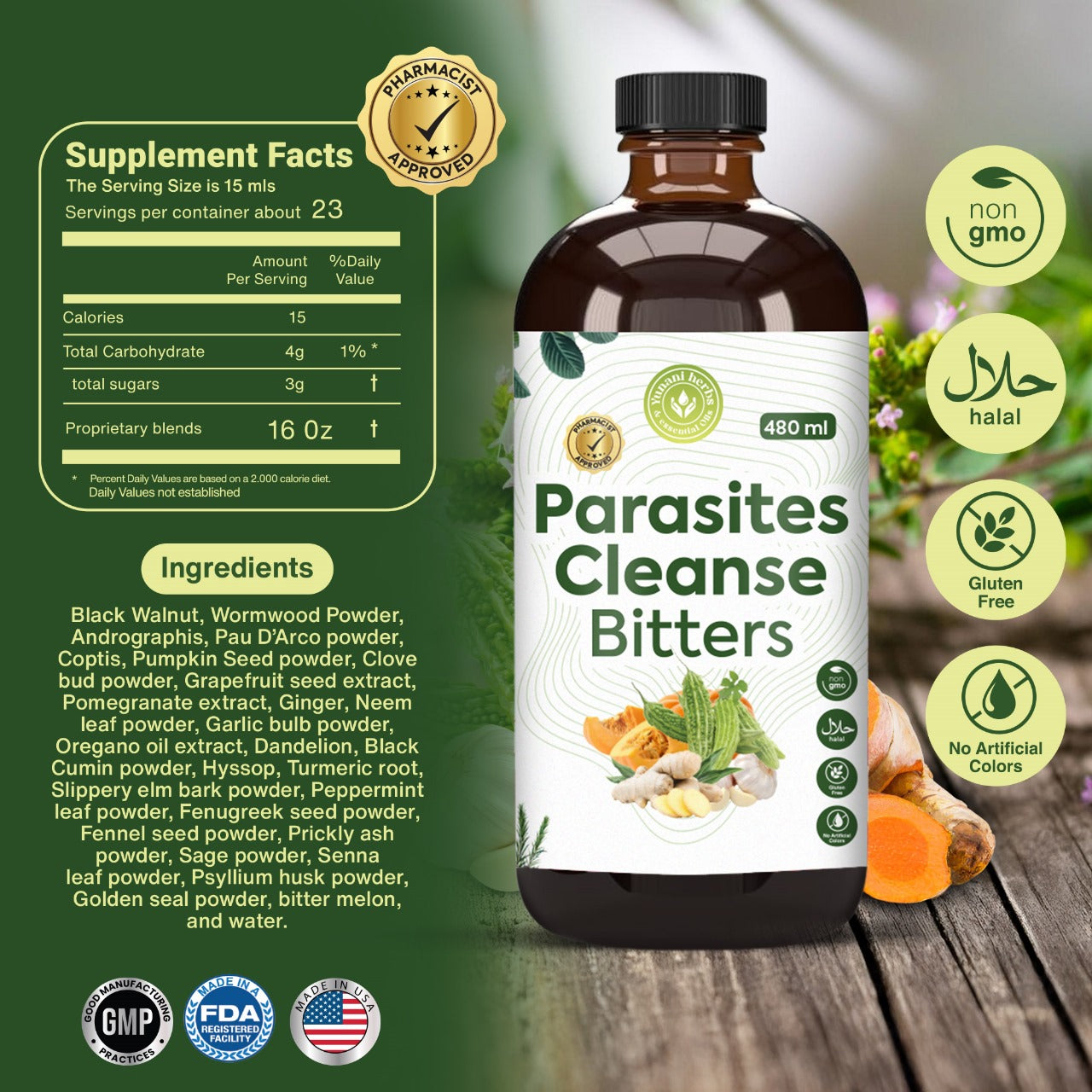 Parasite Cleanse Bitters 480 mls
