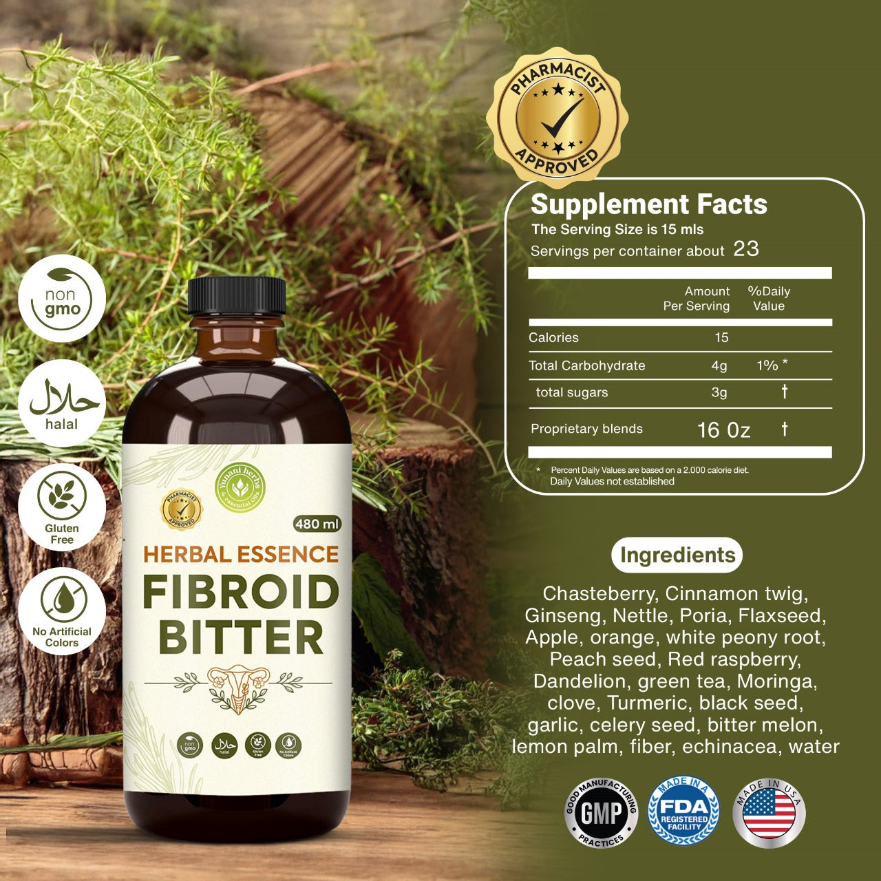 Fibroid Bitters 480 mls 