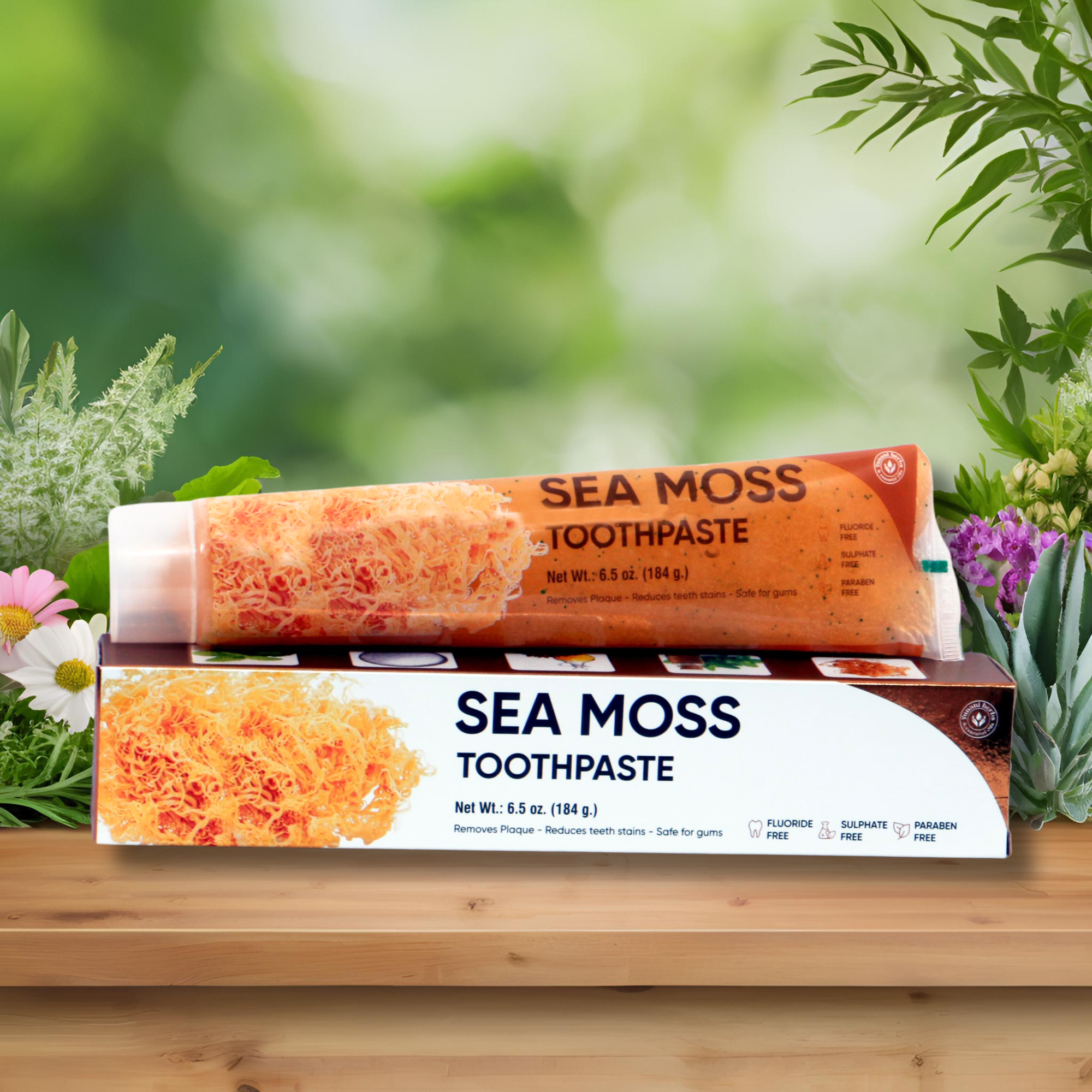 Sea Moss Toothpaste Fluoride Free Paraben Free 6.5 oz  6 pack value